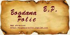 Bogdana Polić vizit kartica